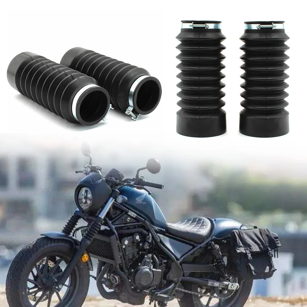 For Honda Rebel CMX 300 500 2017-2024 CMX300 CMX500 Front Fork Boot Tube Slider Cover Shock Absorbers Cover Gaiters