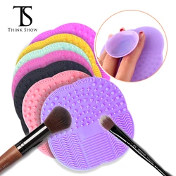 THINKSHOW Silicone Makeup Brush Cleaner Pad Make Up Washing Brush  Gel Cleaning Pad Foundation Makeup Brush Scrubber Board Mat