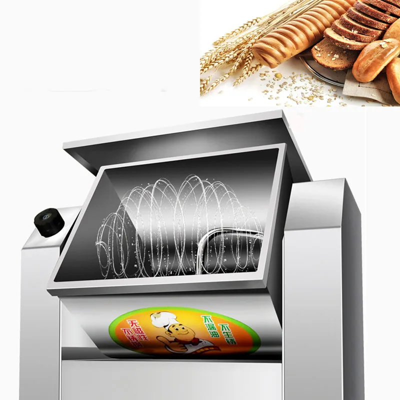 220V Flour Mixer Stainless Steel Bread Dough Mixer Flour Kneading Machine Household Flour Mixer