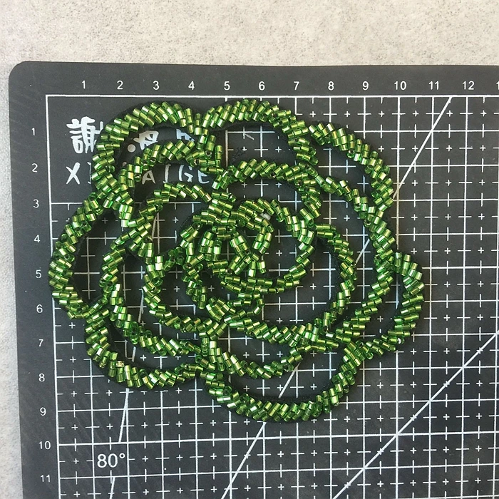 Hollow rose hand-stitched beaded applique DIY handmade beaded nail drill beads clothing shoes and hats accessories