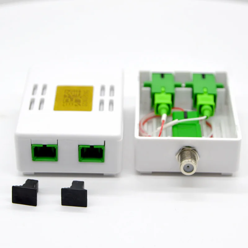 1PCS New SC APC Optical Receiver FTTH CATV Passive Optical Receiver With WDM Inch F Head Output Special Sale