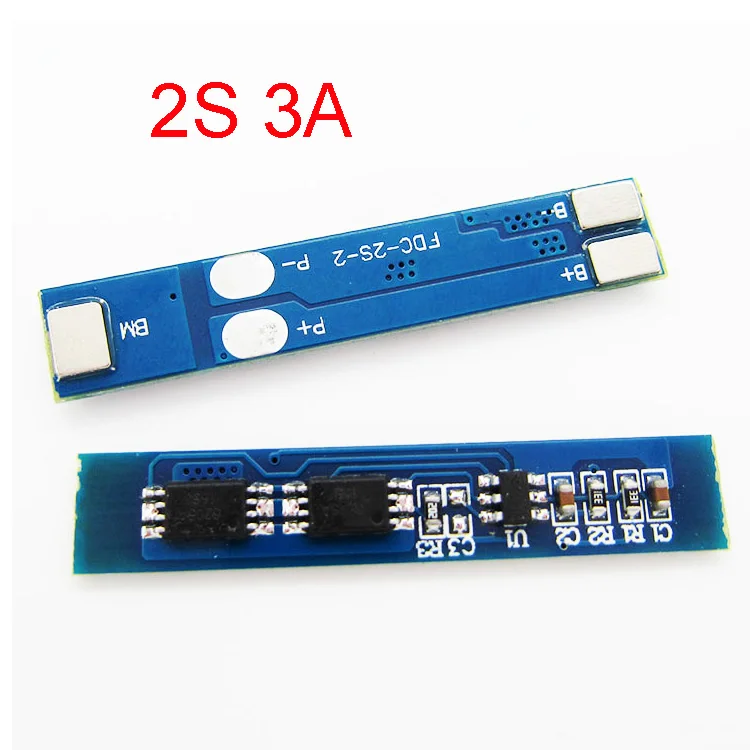 리튬 이온 리튬 배터리 팩, 18650 충전기 보호 보드, Bms Pcm, 2S 3A, 7.4v, 8.4V