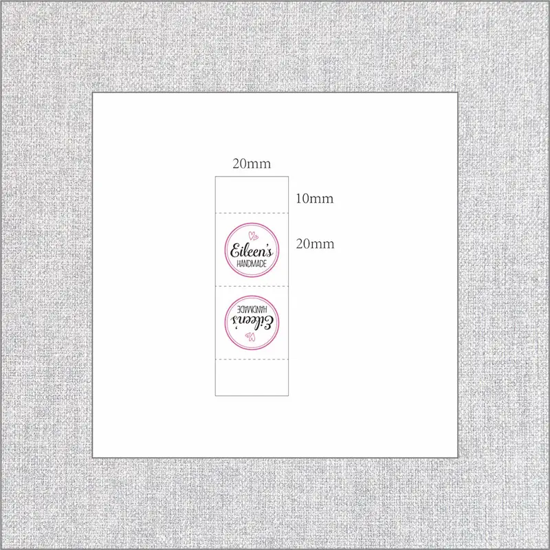 Twill Clothing Labels, Personalized Brand, Custom Logo, Cotton Tags, Business Name, Handmade, Washable, 20mm X 60mm(2041) - Image 3