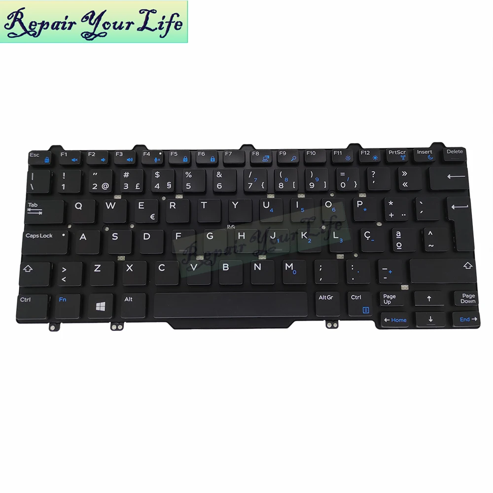 Imagem -06 - Teclado de Substituição G4n3w Br-pt Português Brasil para Dell Latitude 13 3340 14 E5450 E5470 E7450 Cn0g4n3w Teclado de Notebook