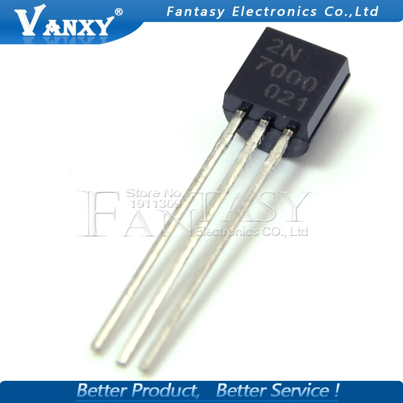 100PCS 2N7000 TO92 Small Signal MOSFET 200 mAmps, 60 Volts N-Channel TO-92 Original and new