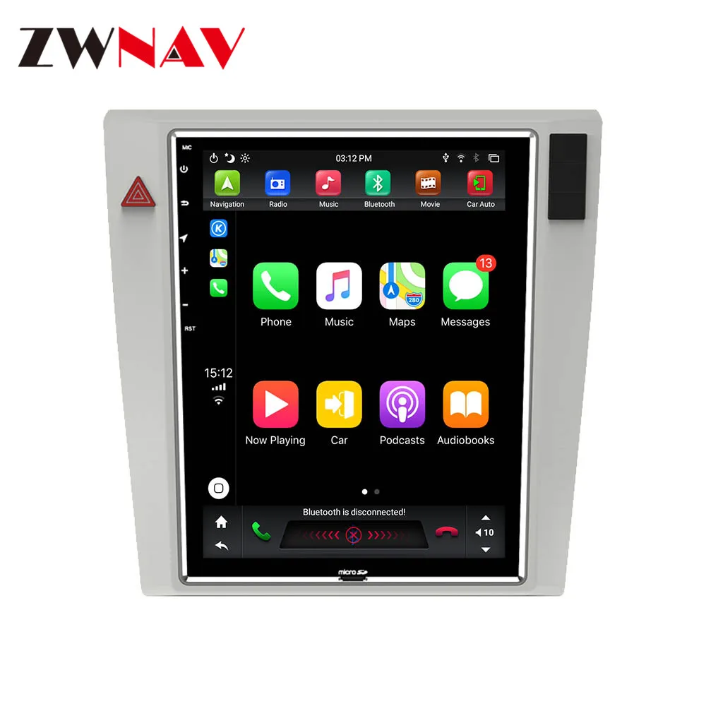 Android 9 4+64G PX6 Vertical Tesla Radio Screen Car Multimedia Player Stereo GPS Navigation For VW Magotan 2012 2013 2014 -2016