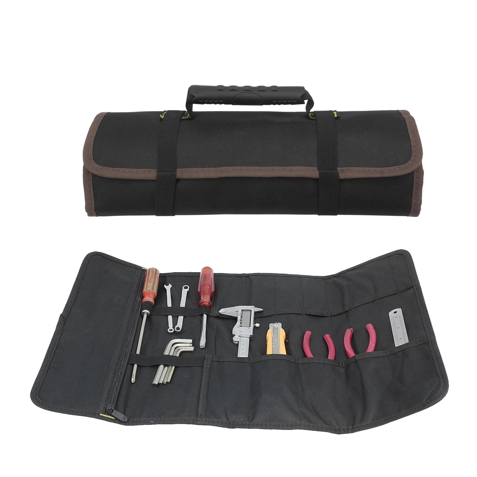 Motorcycle Portable Tool Roll Folding Wrench Bag Storage Organizer Holder Pocket Pouch Multifunction Oxford Cloth Repair Kit Bag