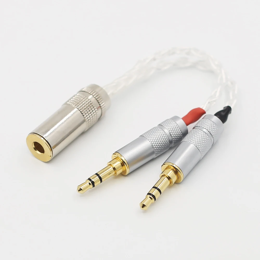 Audiocrast-Cable macho a hembra balanceado, chapado en plata, 2x3,5mm, 4,4mm, para REPRODUCTOR DE Pono PHA-3