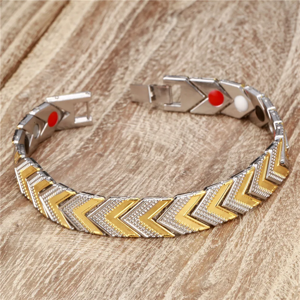 Vintage Male Ion Energy Bracelet Copper Chain Germanium Magnetic Bracelet For Woman Men Arthritis CureHealth Jewelry