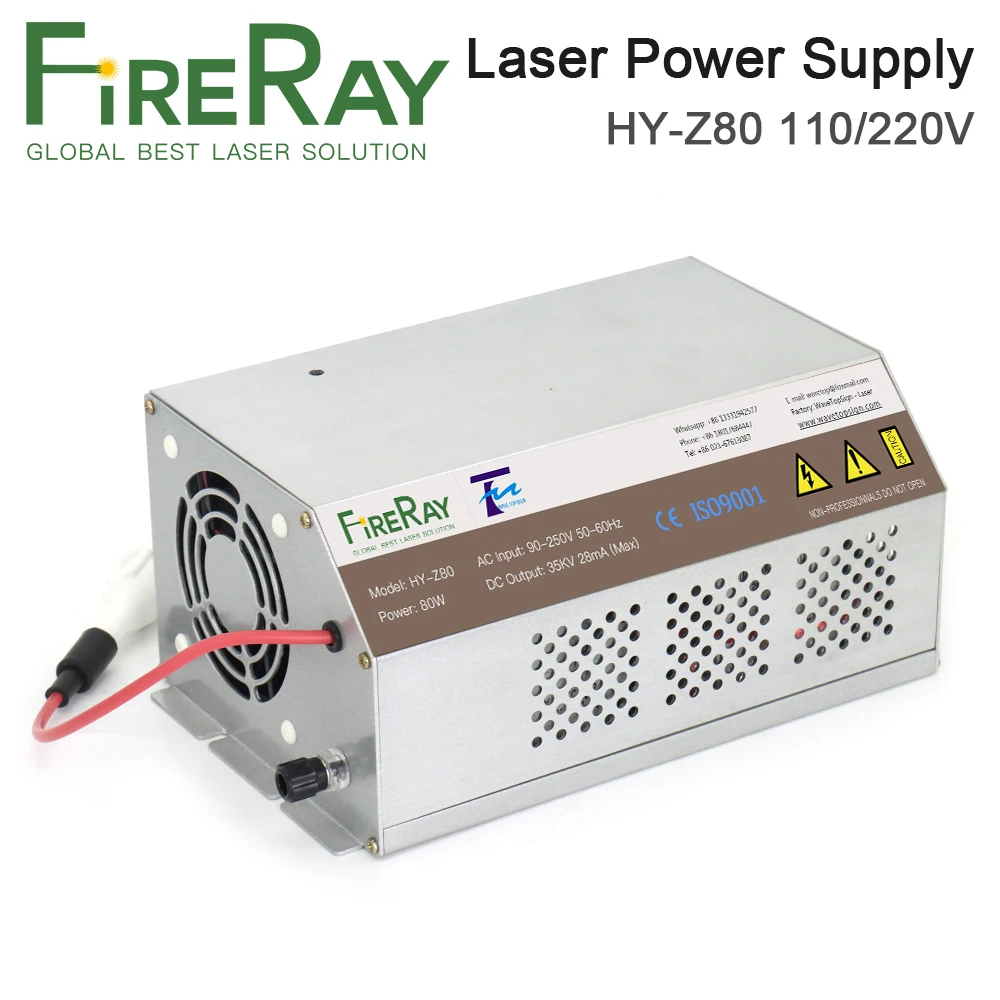 Imagem -05 - Fonte de Alimentação para Gravação a Laser Co2 e Máquina de Corte Fireray 80100w Hy-z80