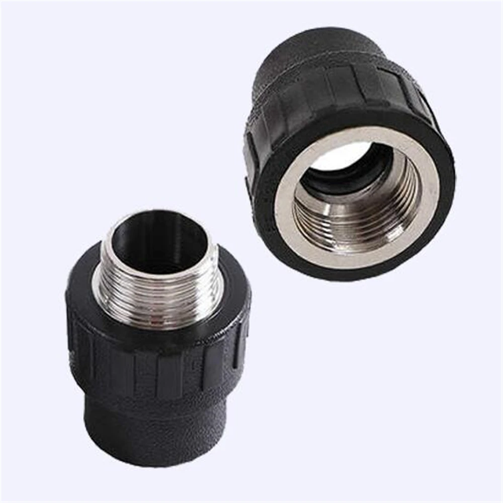 Raccord de tuyau Direct en PE, raccord de douille, Joint thermofusible, dents externes, lisses, 4 Points, 6 Points, 25, 1 pouce, 32, 40, 50