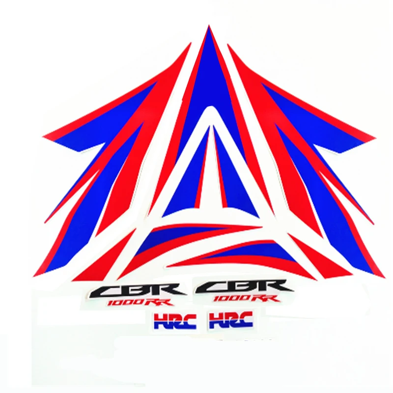 New Hot sell Motorcycle Whole Vehicle Sticker Decals Stickers For HONDA CBR1000RR 2012 2013 2014 one set Full car sticker