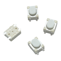 100PCS/LOT 3*4*2.5mm SMD Tact Switch 4 Pin Touch Micro Switch Push Button Switches 3x4x2.5H White Button Car Remote Key Button B