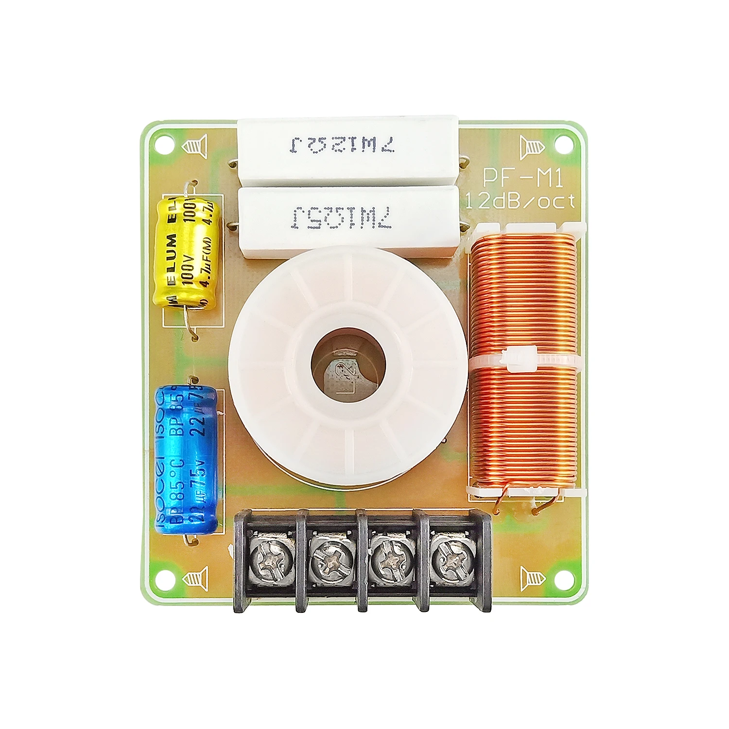 Divisor de frecuencia media de Audio de coche, altavoz cruzado de rango medio puro de 10-60W, 380HZ-3,8 KHZ, 1 vía, para 4-8 Ohm, 2 piezas