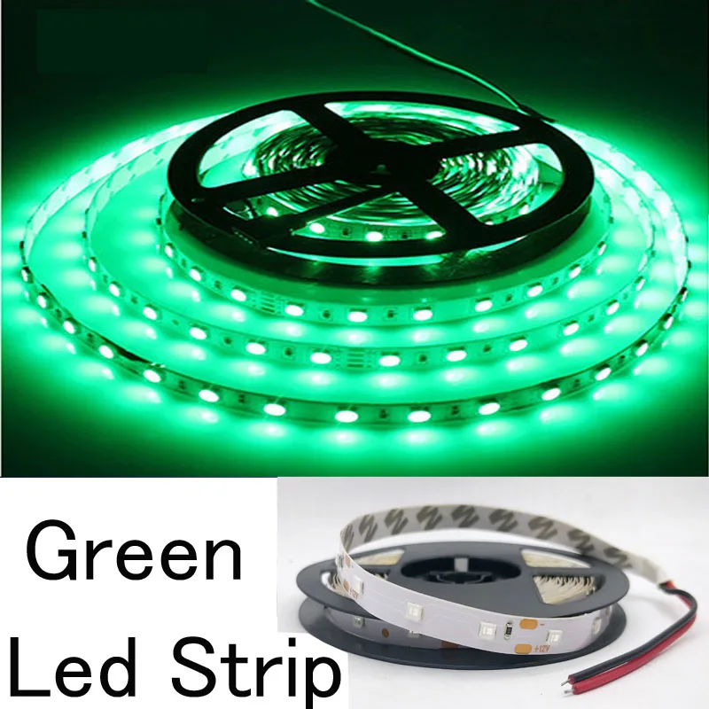 Waterproof 12V LED Strip Light 60 LED/m Warm White Flexible LED Strip Light 1m 2m 3m 4m 5m Replacement for 5050 RGB Black PCB