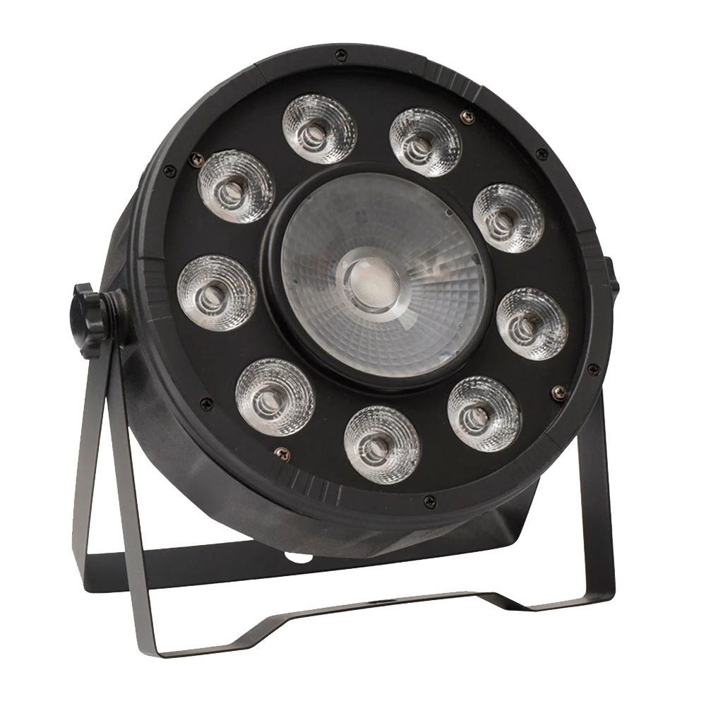 

DMX/пульт дистанционного управления Dj COB Par 9x10 Вт + 30 Вт RGB светодиодный плоский прожектор Par для дискотеки, сценическое освещение, светодиодсветильник освещение для вечерние ринки, дискотеки, свадьбы, бара