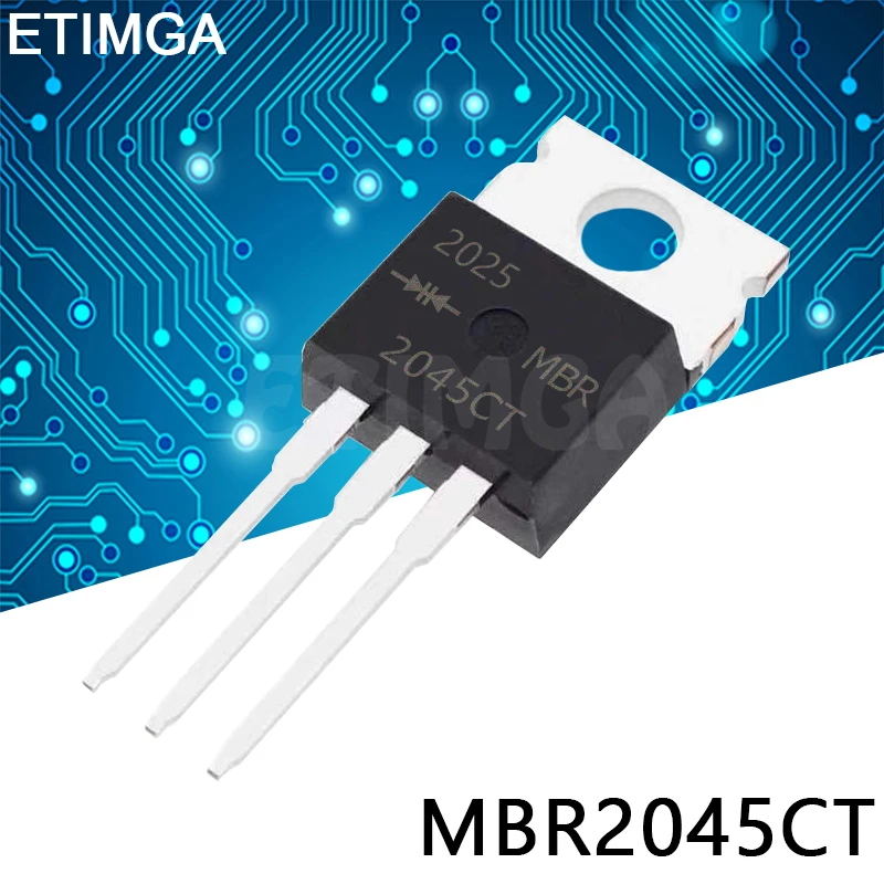 10PCS/LOT MBR2045CT MBR2045 TO-220 Transistor 20A 45V