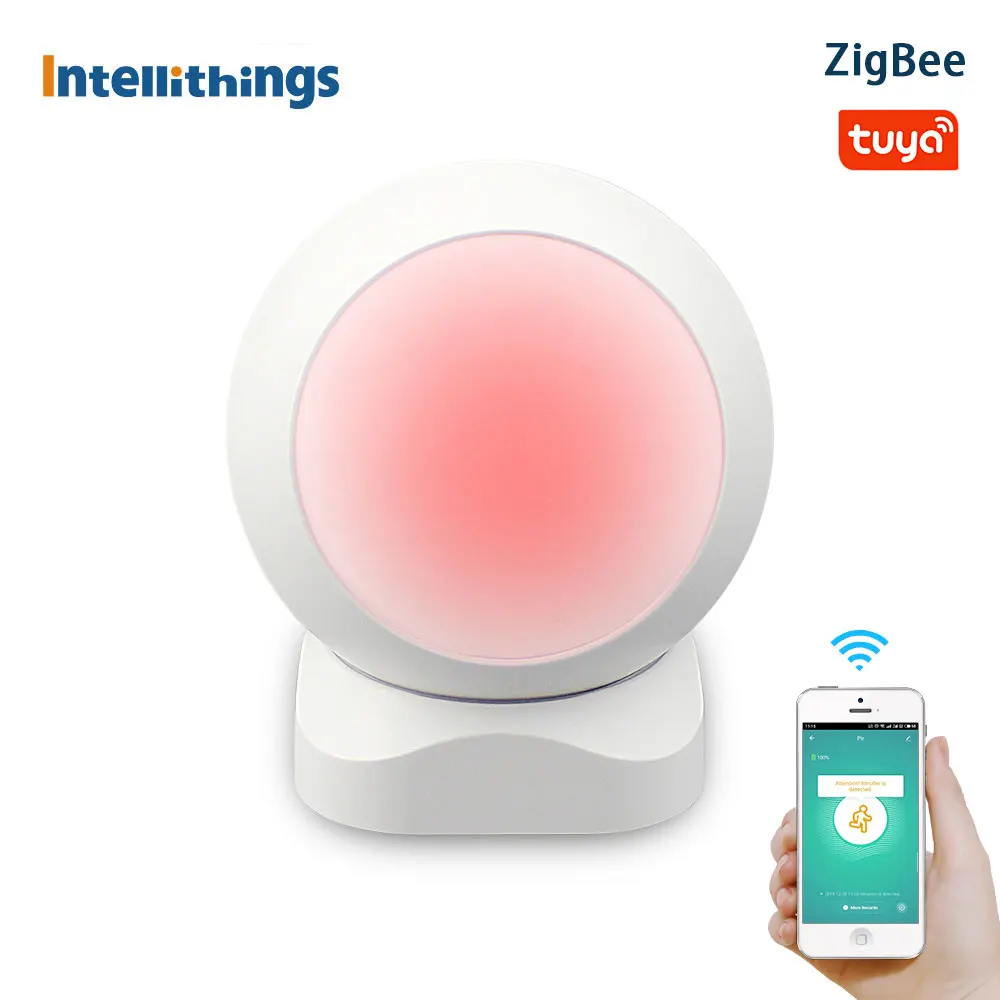 Intellithings Tuya Zigbee PIR Motion Sensor Wireless Infrared Human Detector Security Burglar Alarm Sensor Smart life APP