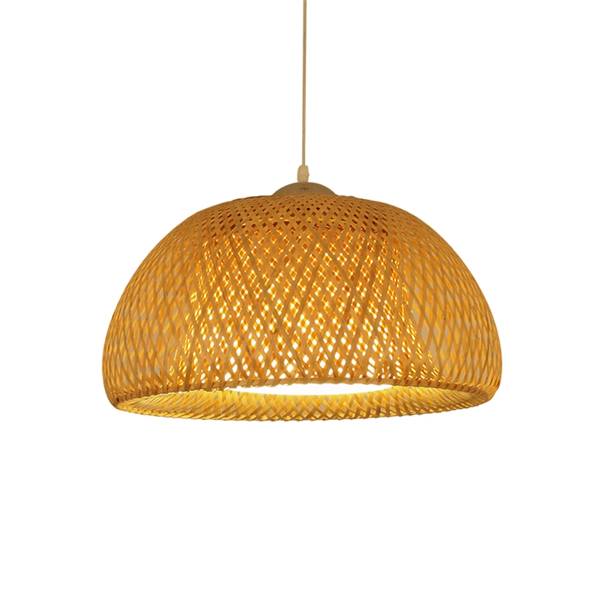 Chinese handmade bamboo pendant lights Zen tea room lamp Southeast Asian dining room balcony pastoral Japanese hanging lamps