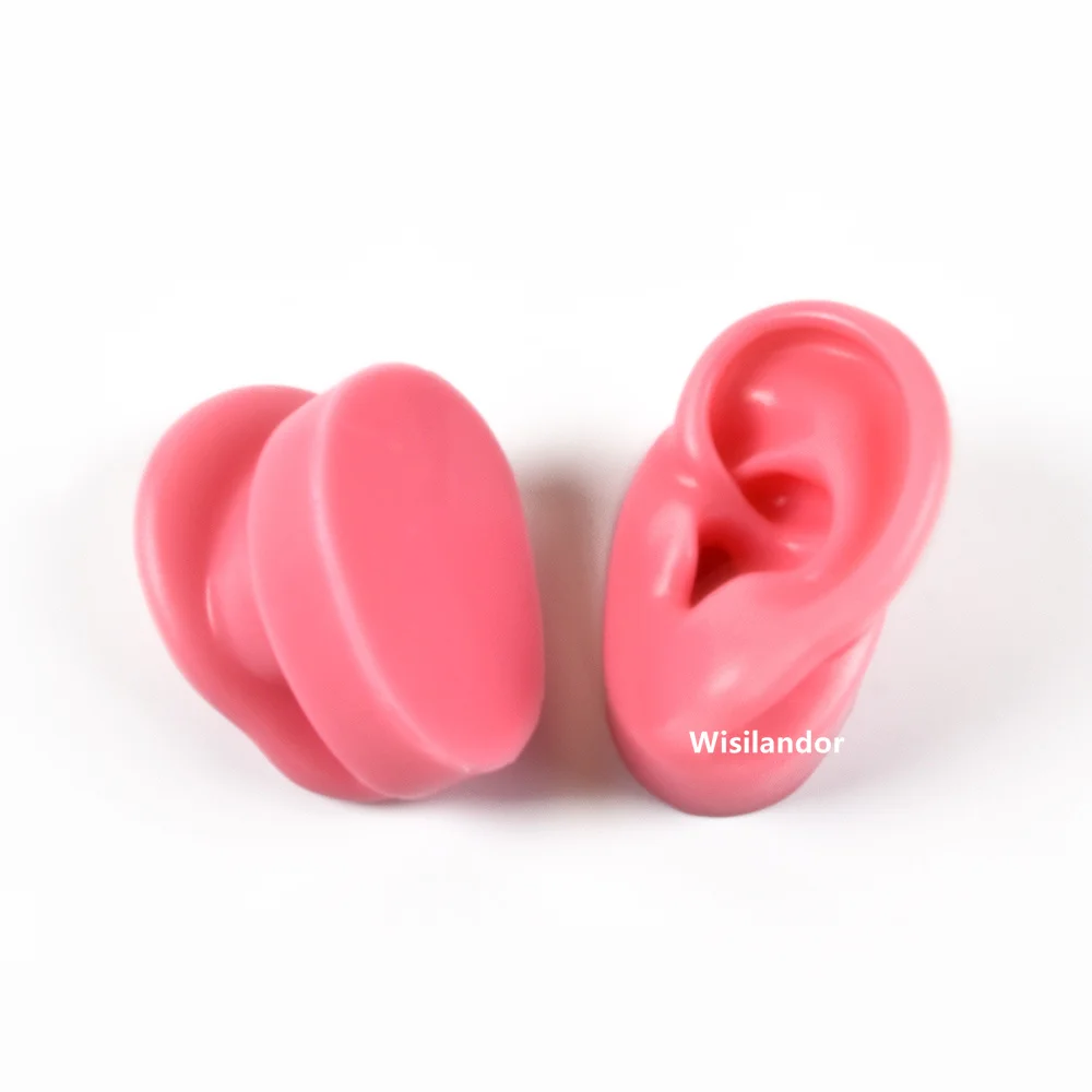 1 Pair Silicone Ear Model Practice Piercing Tools EarS Study Display Tool Body Jewelry Practice Piercing Tools Earring