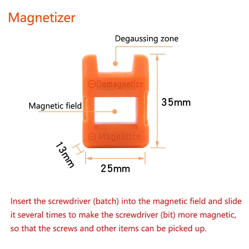 1Pcs Hardness Single and Double Magnetic Rings Magnetic 65MM Cross Head Screwdriver Bit Double Head Electric Screwdriver