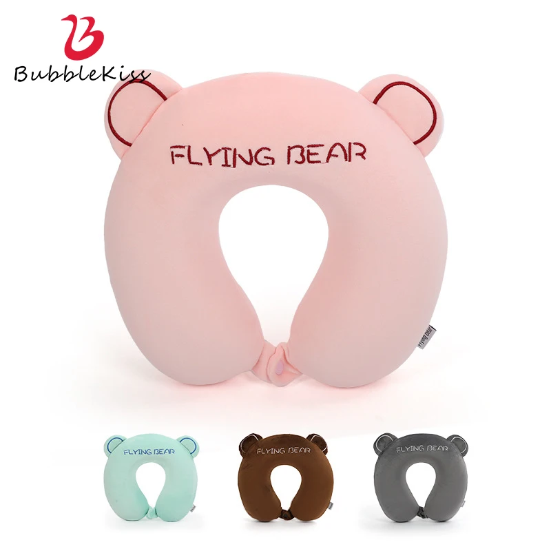 

Bubble Kiss Cartoon Bear Shape Adult Baby Pillow Travel U-shaped Neck Pillow for Car Seat Office Airplane Sleeping Cushion New