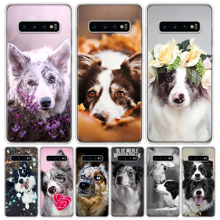 Border Collie Clever Dog For Samsung Galaxy S24 S23 S21 S22 Ultra S10 Plus S20 FE Phone Case S10E S8 S9 + Housing Shell Coque