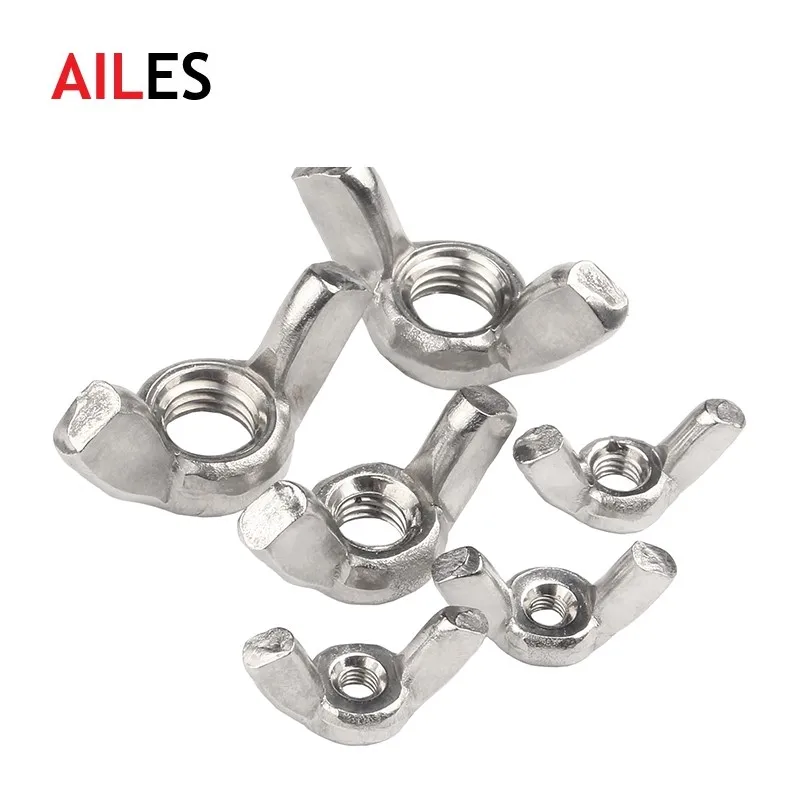 

Butterfly Wing Nuts M3 M4 M5 M6 M8 M10 M12 304 Stainless Steel Wing Nuts Hand Tighten Nut DIN315