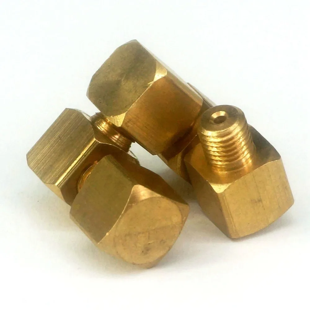 1 Stück M5 M6 M8 M10 Metrisch /1/8' 1/4' 3/8' 1/2' BSPP Gewinde Messing-Ölrohrfitting (Außen-/Innengewinde) für Verteilerblock – Detail 5