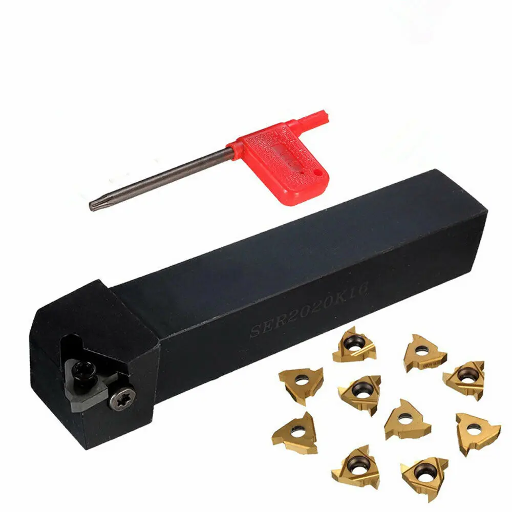 SER1212H16 SER1616H16 SER2020K16 SER2525M16 supporto per tornitura filettata installa inserto in metallo duro 16ER AG60 inserto per tornitura utensile per tornio