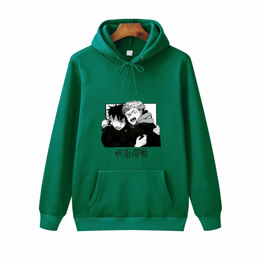 

Jujutsu Kaisen Comics Gojou Satoru Print Hoodies Japan Harajuku Style Clothing Winter Casual Hoody Fashion Cartoons Streetwear