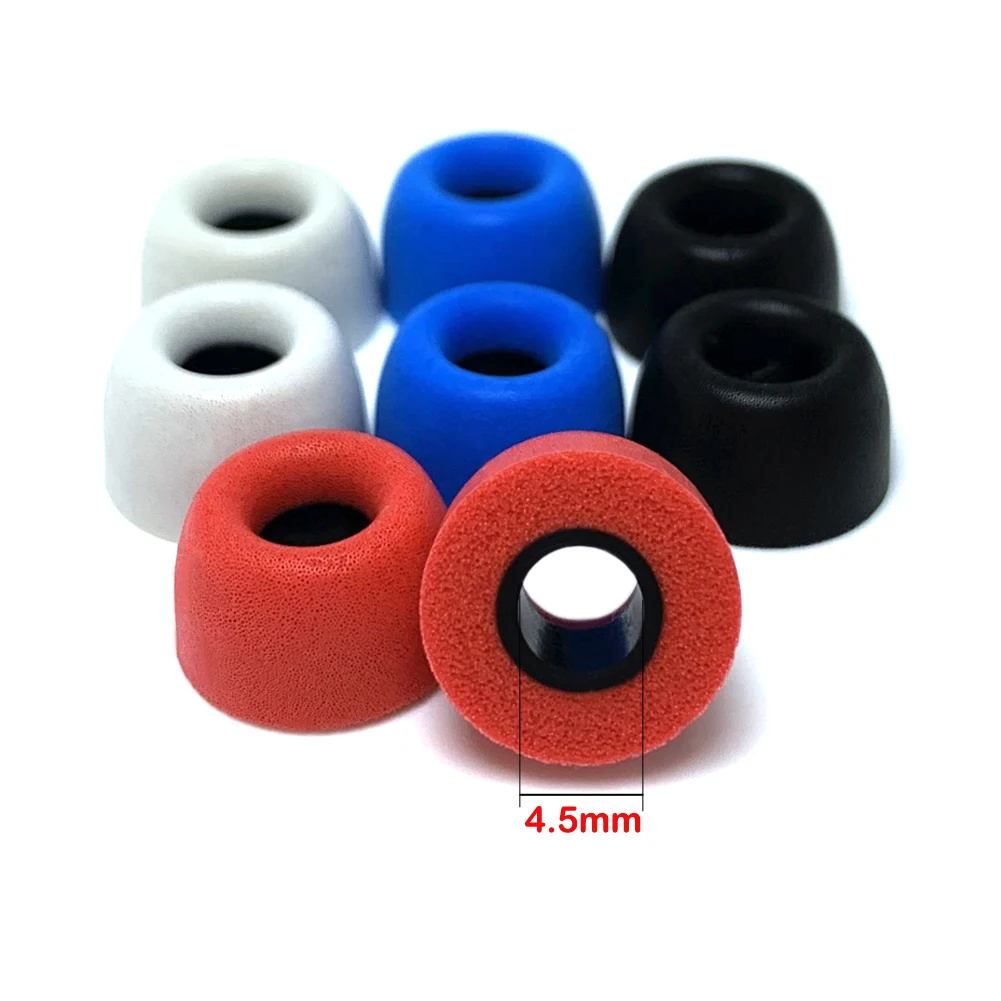 2 pcs Memory Foam Ear Tips Ear Pads 4.5mm Height 7mm Applies For TWS E10 ZS10PRO C12ZSX earplugs noise isolation cotton LMS