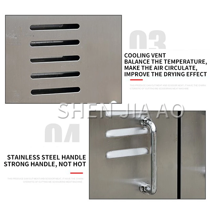 40-طبقات الغذاء ديهيدراتور التجارية آلة الفاكهة المجففة الفولاذ المقاوم للصدأ متعددة الوظائف اللحوم الشاي الفلفل الخضروات الغذاء مجفف