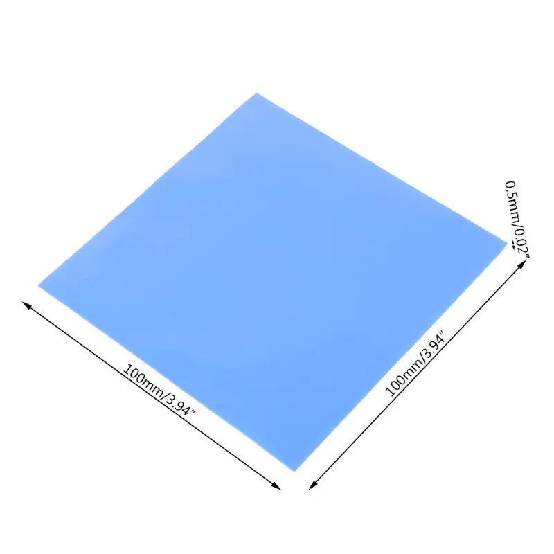 100mmx100mmx0.5mm 1Sheet/100PCS Thermal Pad GPU CPU Heatsink Cooling Conductive Silicone Pad S15 20 Dropshipping