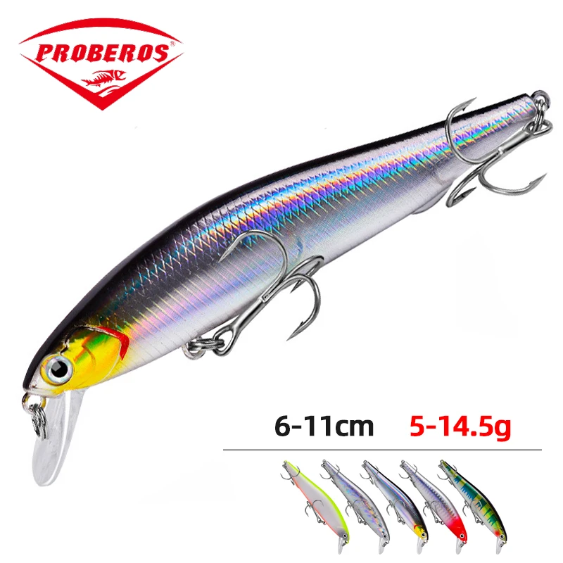 1 PCS 5-14.5g/6-11cm Fishing Lures Minnow Wobbler Sinking Bass Trolling Artificial Hard Bait Crankbait Carp Pesca Fishing Tackle