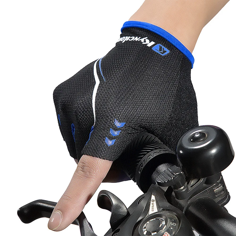 Cycling gloves outdoor sports gloves half finger breathable non-slip wear hand-knit personal protection