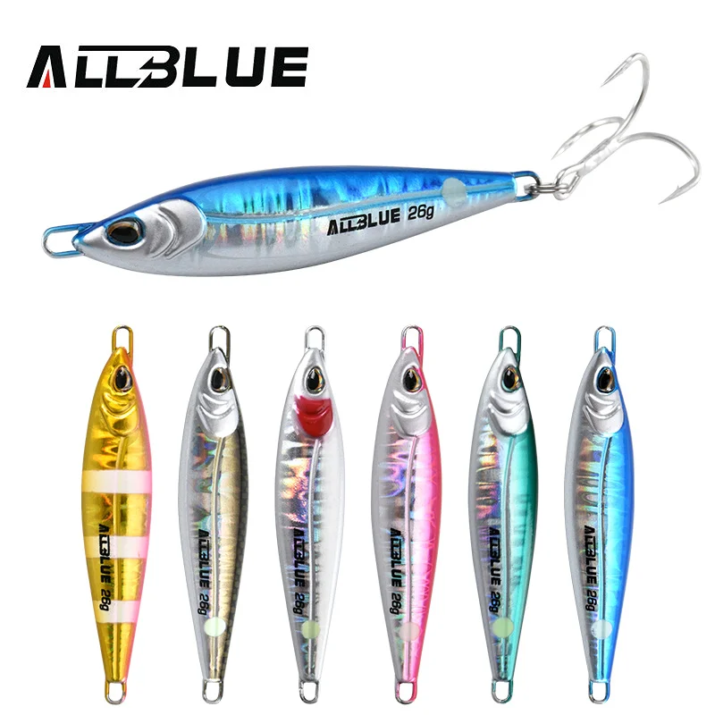 ALLBLUE LEVIN Metal Jig Spoon Artificial Bait Cast Jigging Fishing Lure Super Hard Fish Off Shore Casting Saltwater Tackle