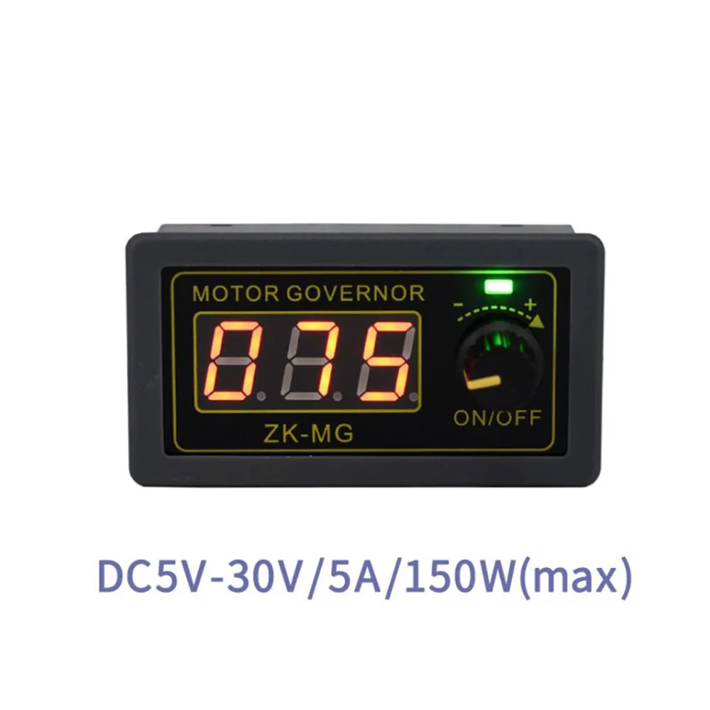 

DC 5-30V 5A 150W Motor Governor Controller PWM Motor Speed Regulator LED Dimmer Digital Display Encoder Duty Cycle Frequency