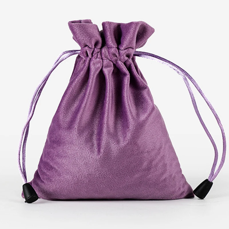 1Pc Drawstring Velvet Pouches Jewelry Packaging Display Bags Soft Eyewear Case  Wedding New Year Gift Bag Xmas Present Pocket