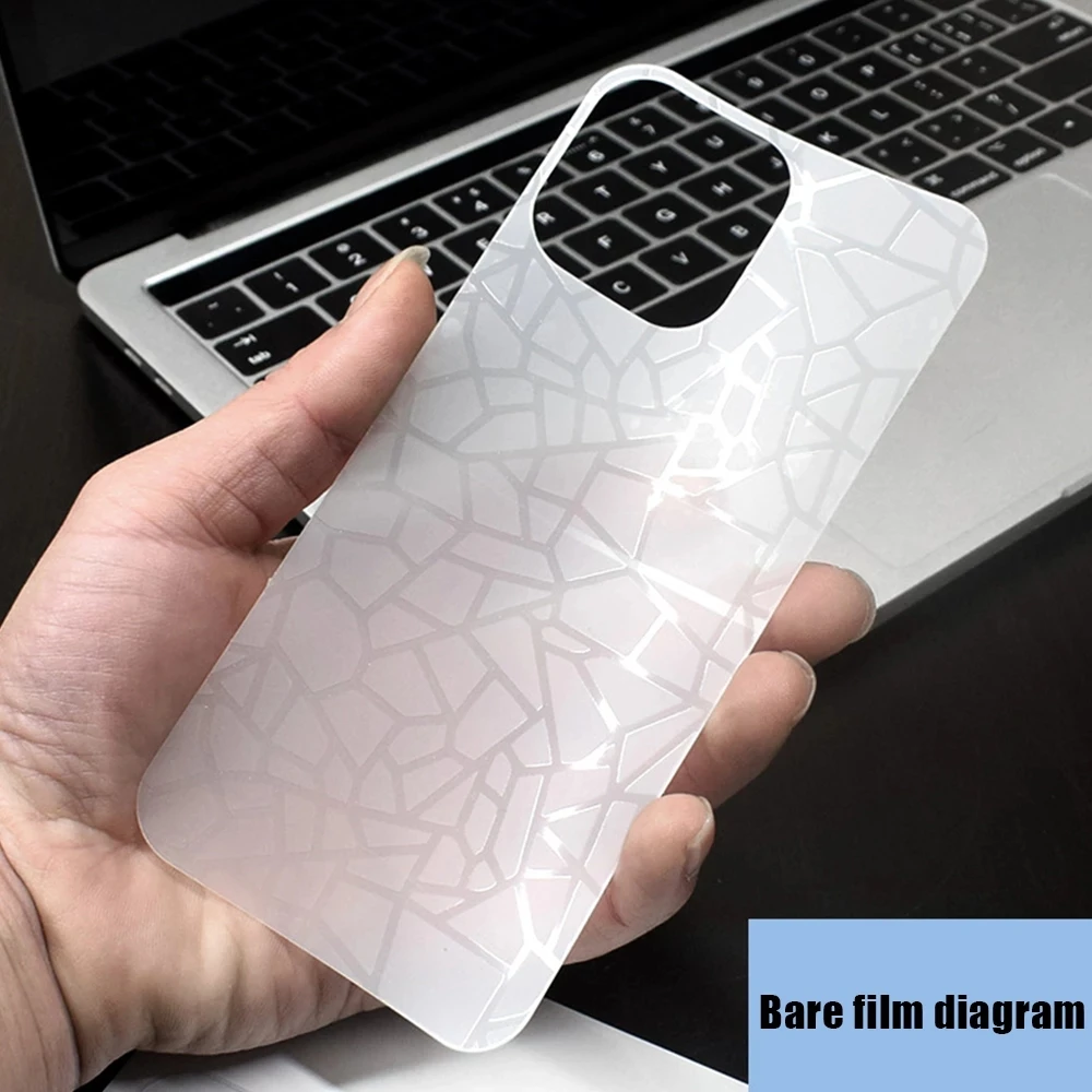Nowa folia 3D, przezroczysta, matowa na tył telefonu iPhone 17 16 15 Pro Max 15 14 Plus 13 12Mini XR 11 X XS, naklejka na tylną obudowę, rok 2026