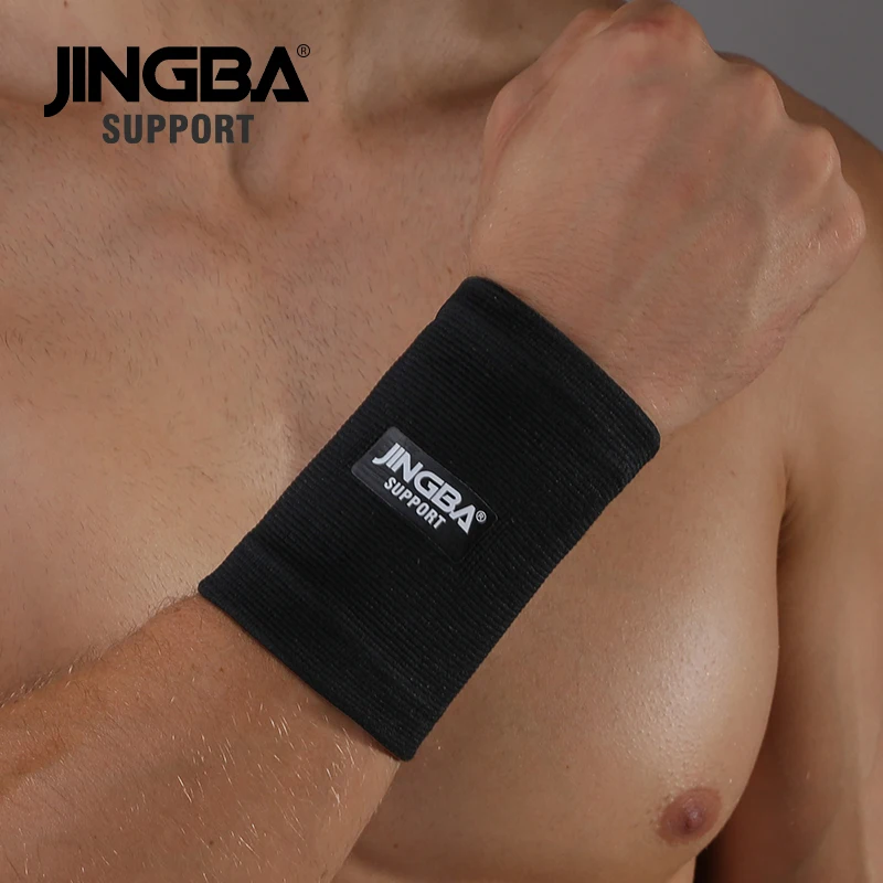 JINGBA SUPPORTO 1PCS nylon Elastico Wristband Supporto Per Il Fitness Supporto Per Polso Equipaggiamento Protettivo da polso uomini di fascia Tennis