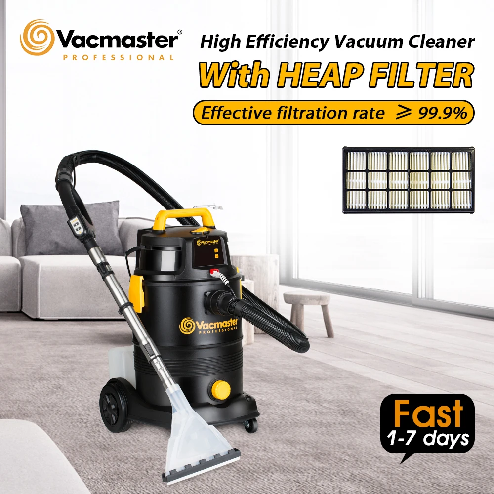 Vacmaster-aspiradora 3 en 1 para alfombras, aspiradora multifuncional de 30L, 19KPa, potente, con pulverizador de champú