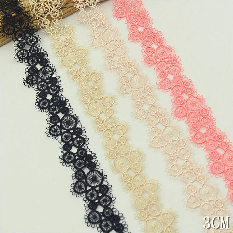 Nice Water Soluble Embroidery Dandelion Lace Ribbon DIY Clothes Skirt Pants Decoration Hat Sofa Pillow Applique Accessories Trim