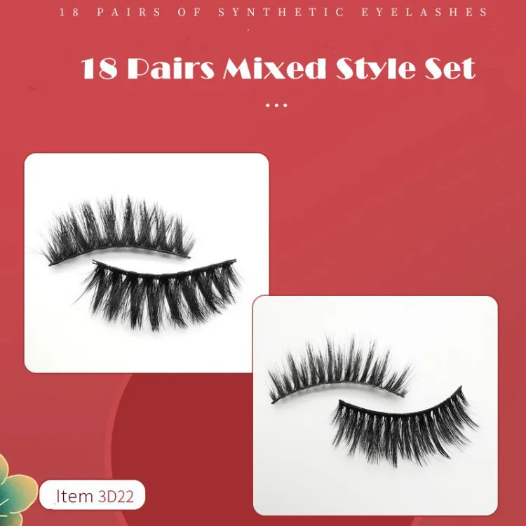 18 Pairs Make Fales Eyelashes Eyelash Fake Eyelashes lashes for Eyelash Extension