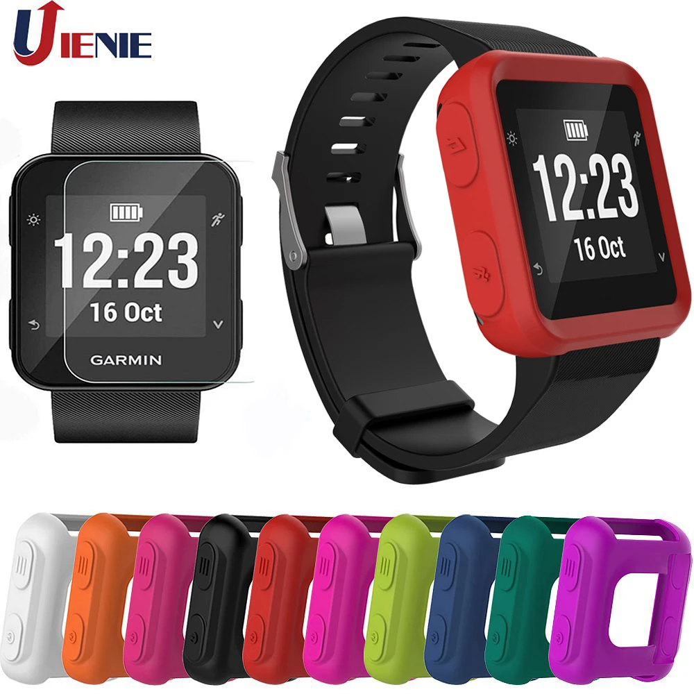 For Garmin Forerunner 35 Protector Case Silicone Skin Cover Smart Watch Bracelet Protection Cases Accessories