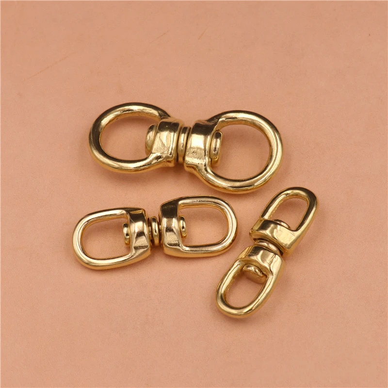 1piece Solid Brass Swivel Eye Rotating Connector \