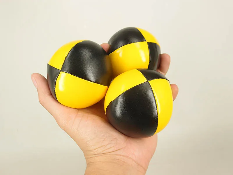 3PCS Net Set Suit Professional Juggling Ball Acrobatics Toss Ball Educational Toy Children Fun Sports Pu Soft Juggling Ball Toys