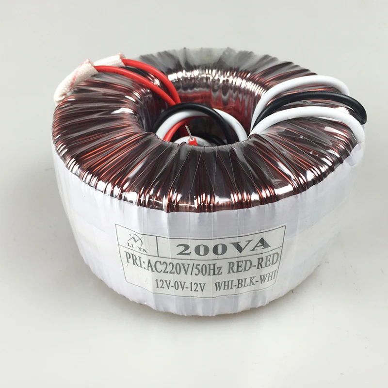 KYYSLB 200W Toroidal Transformer 220V To Dual 12V Full Power Audio Transformer Customizable Transformer