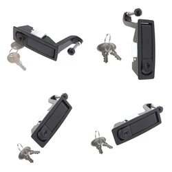 4x Adjustable Flush Lever Compression Locks Doors Latch with Keys for Boat RV Yacht Tool Box Camper Trailer