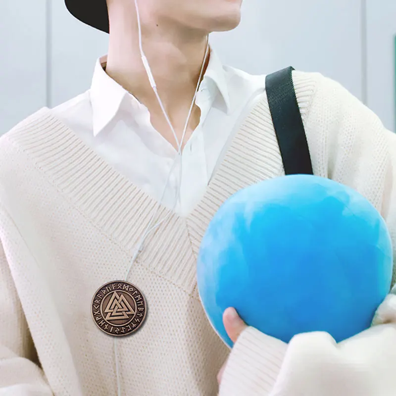 فالكنوت الفايكنج رمز فالهالا أودين رونز دبوس بروش